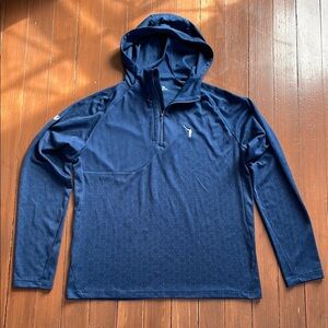 No Laying Up Hoodie Hybrid| Navy Hexagons